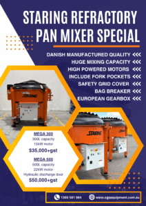 Staring refractory mixer